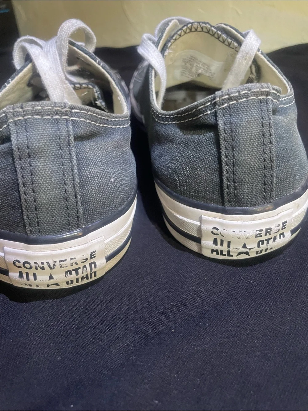 Converse Low-Top Kids Sneakers in Dark Gray with White Accents